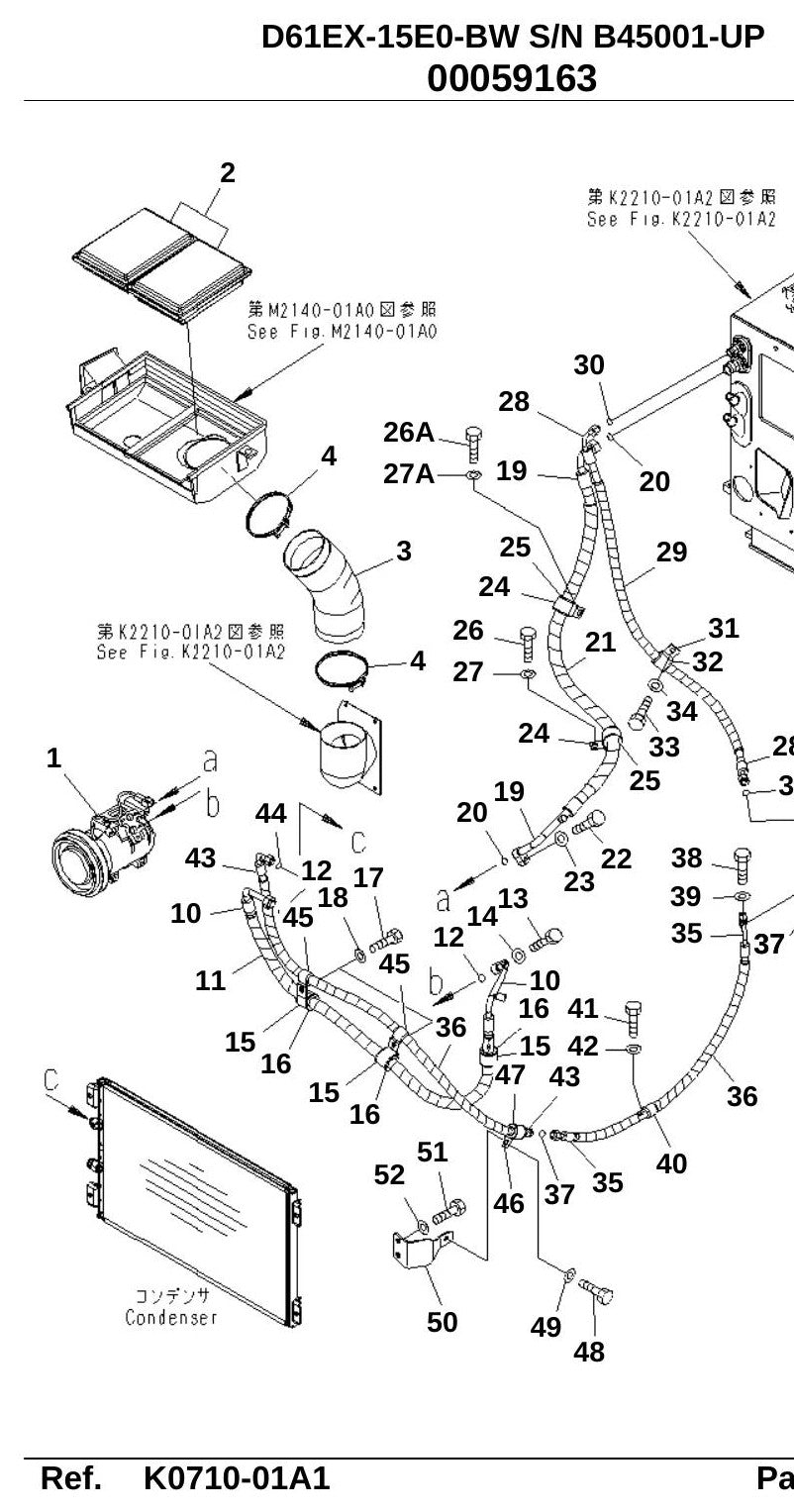 Catalogo De Pecas Komatsu - D61ex-15e0-bw - vista explodida 2