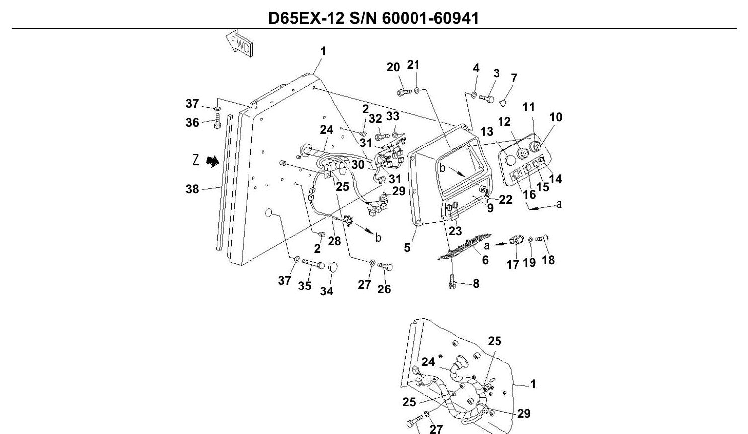 Catalogo De Pecas Komatsu - D65ex-12 - vista explodida 2