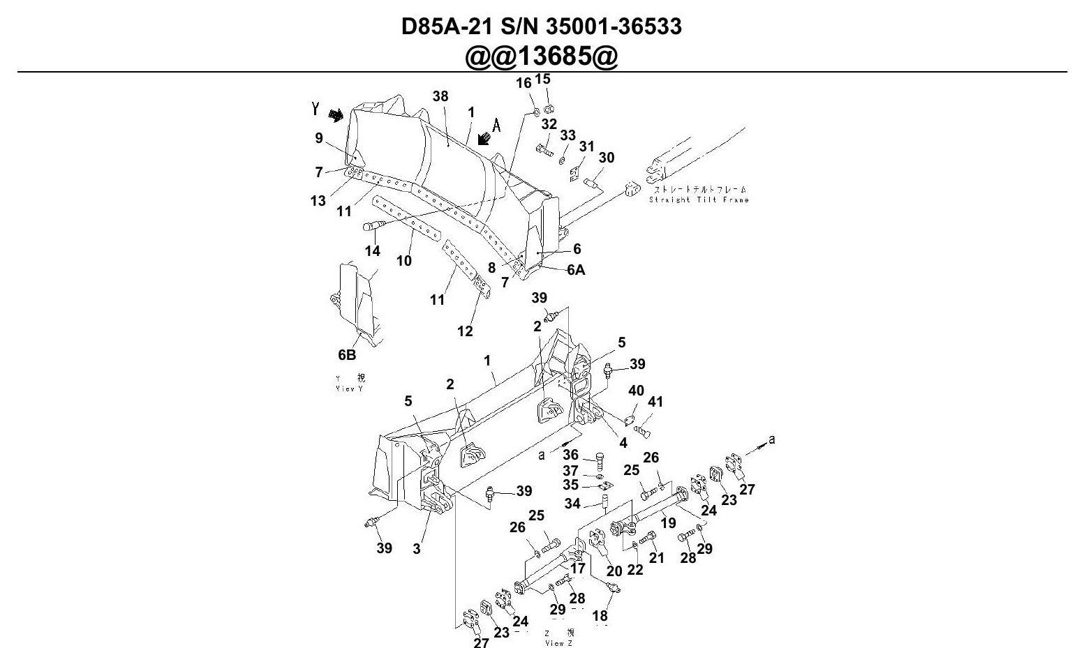 Catalogo De Pecas Komatsu - D85a-21 - vista explodida 3