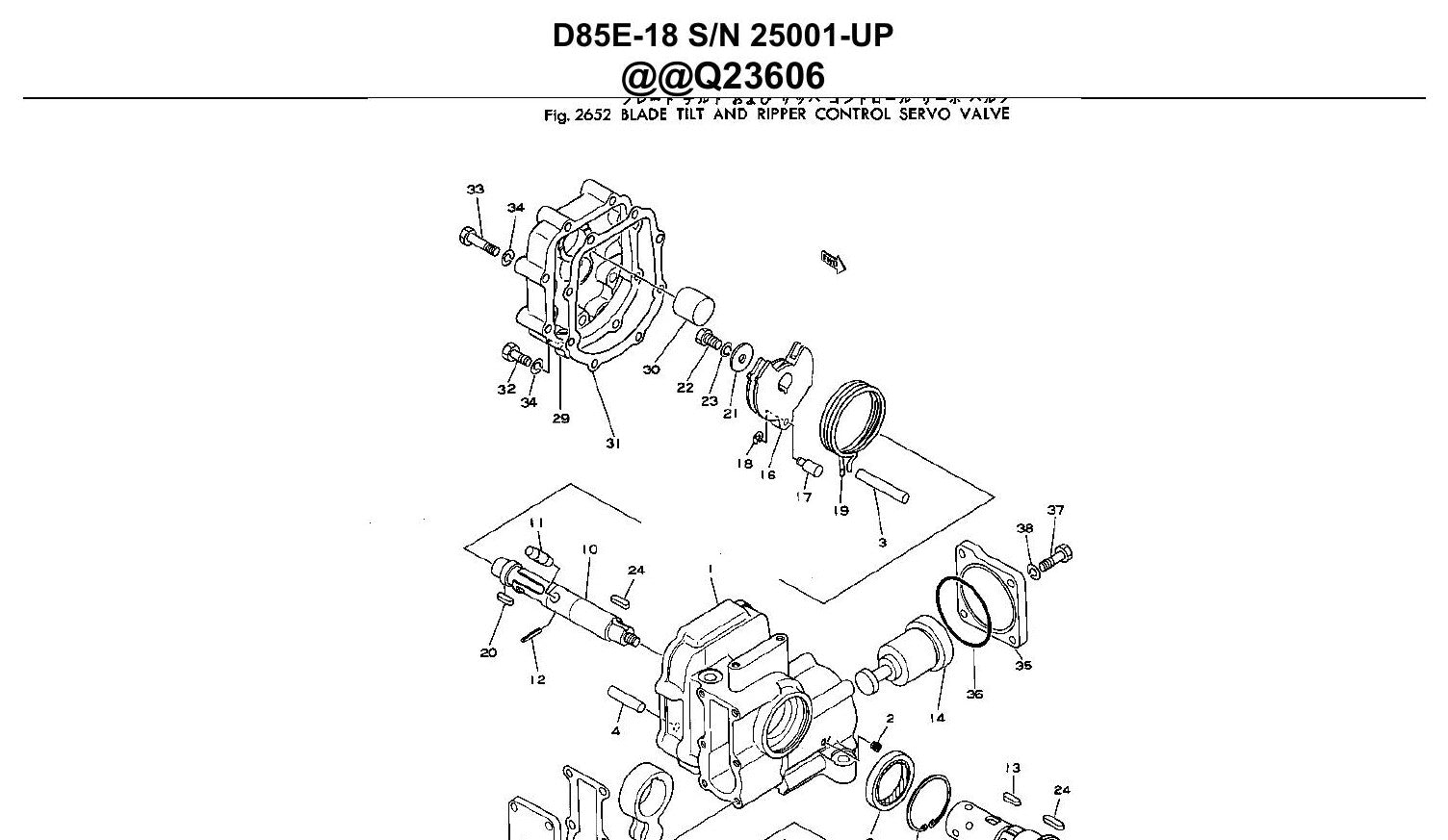Catalogo De Pecas Komatsu - D85e-18 - vista explodida 1