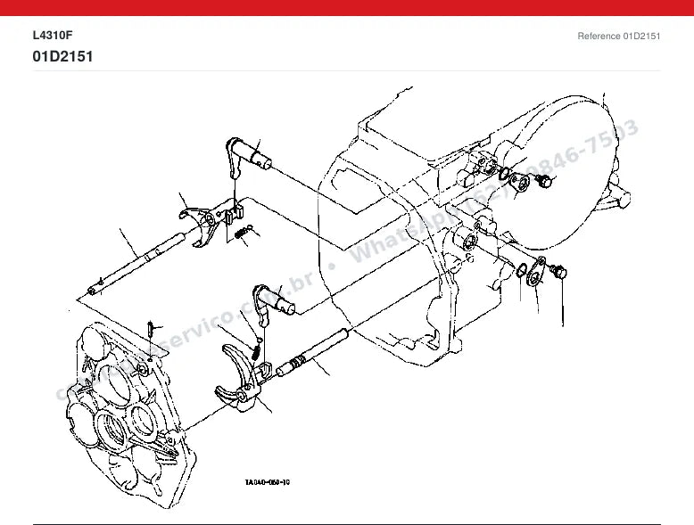 Catálogo de peças Kubota L4310F: vista explodida