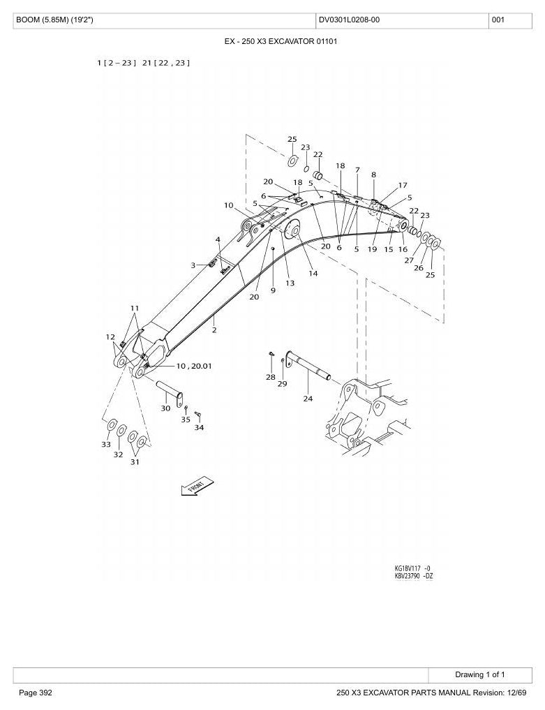 Catálogo de Peças Link-Belt 250X3 Escavadeira Hidráulica — página interna 2