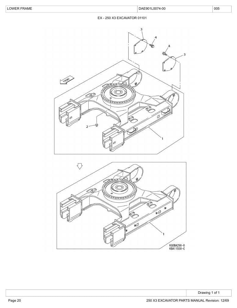 Catálogo de Peças Link-Belt 250X3 Escavadeira Hidráulica — página interna 4