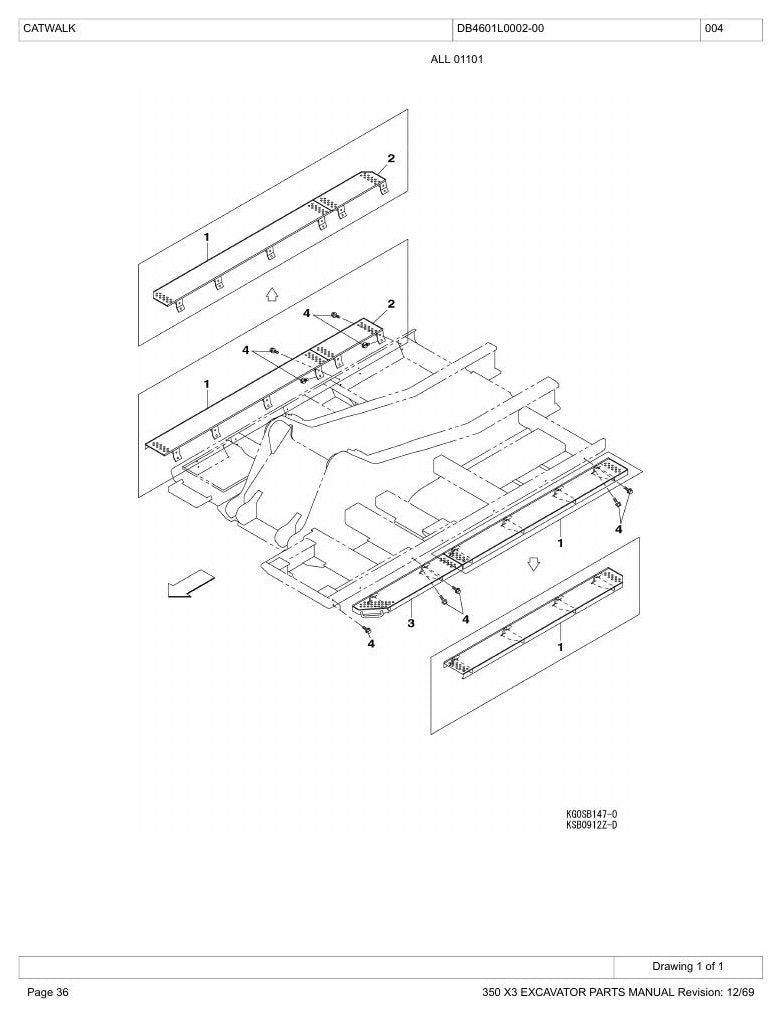 Catálogo de Peças Link-Belt 350X3 Escavadeira Hidráulica — página interna 1