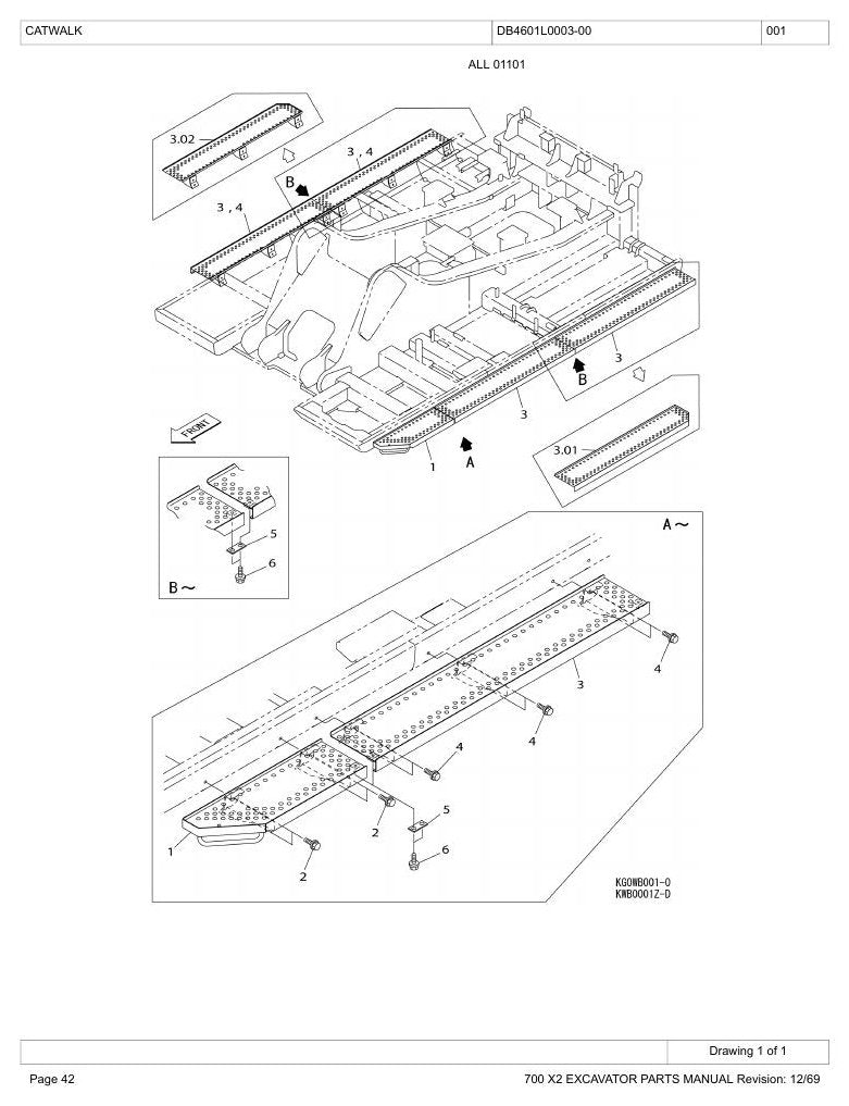 Catálogo de Peças Link-Belt 700X2 Escavadeira Hidráulica — página interna 3