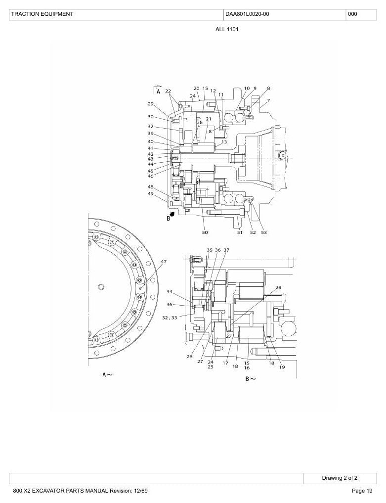 Catálogo de Peças Link-Belt 800X2 Escavadeira Hidráulica — página interna 4
