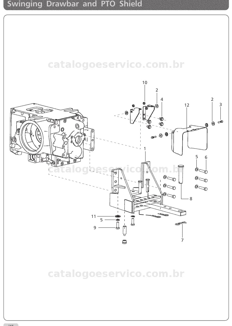 Vista explodida do catálogo de peças Arjun International 6565 DI — exemplo 4