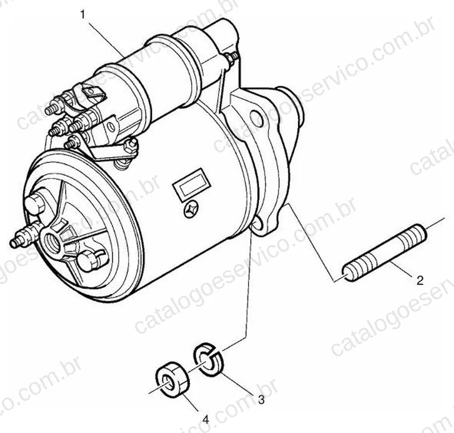 Vista explodida do Catálogo de Peças Massey Ferguson MF 3455 C, CF e CM — exemplo 1