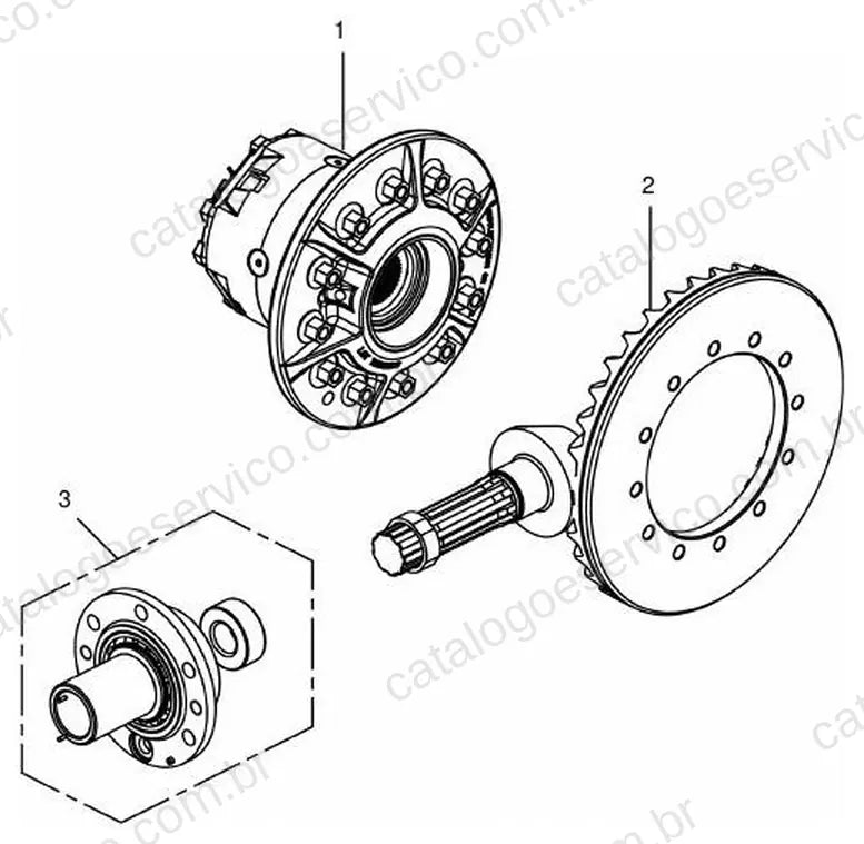 Vista explodida do Catálogo de Peças Massey Ferguson MF 900/904 (China) — exemplo 1
