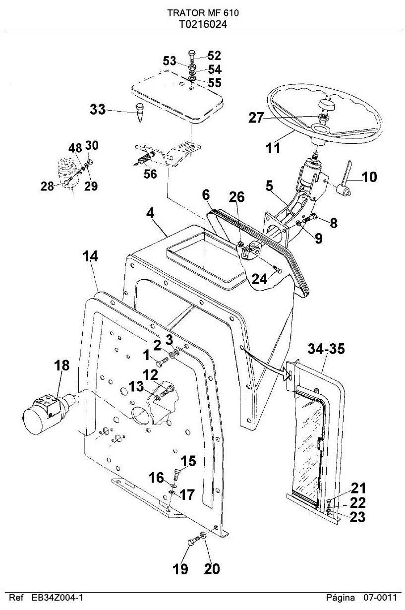 Catálogo de Peças Massey Ferguson MF 610 — Trator - página 3