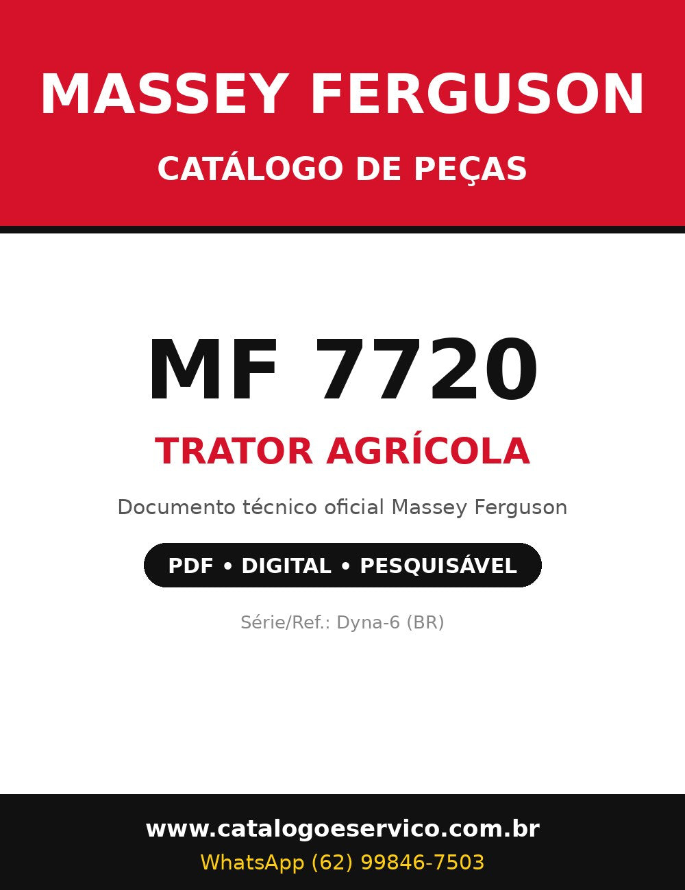 Catálogo de Peças Massey Ferguson - MF 7720 - Trator Agrícola