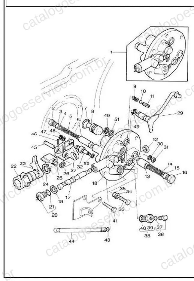 Vista explodida do Catálogo de Peças Massey Ferguson MF T256G (Turquia) — exemplo 3