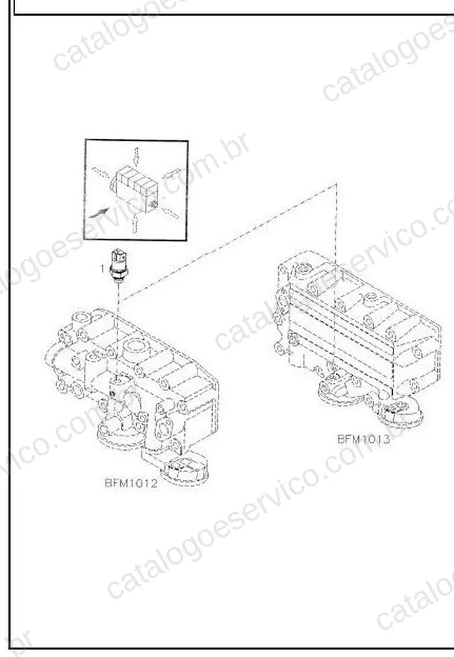 Vista explodida do Catálogo de Peças Massey Ferguson MF T3075/T3085 (Turquia) — exemplo 3