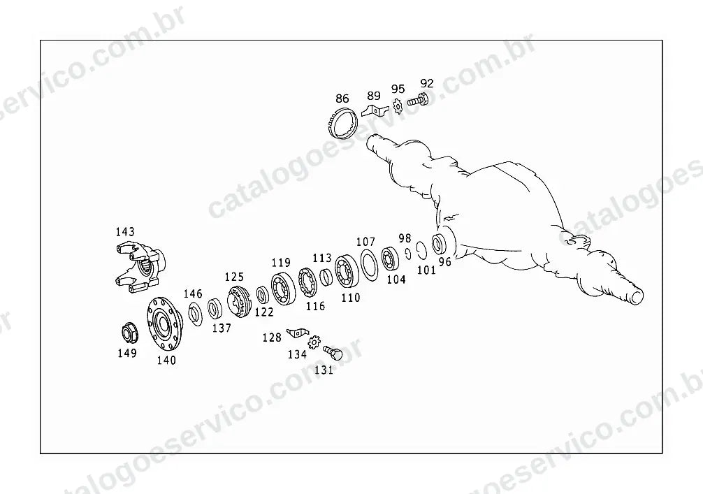 Vista explodida do Catálogo de Peças Mercedes-Benz 1720 K (4)