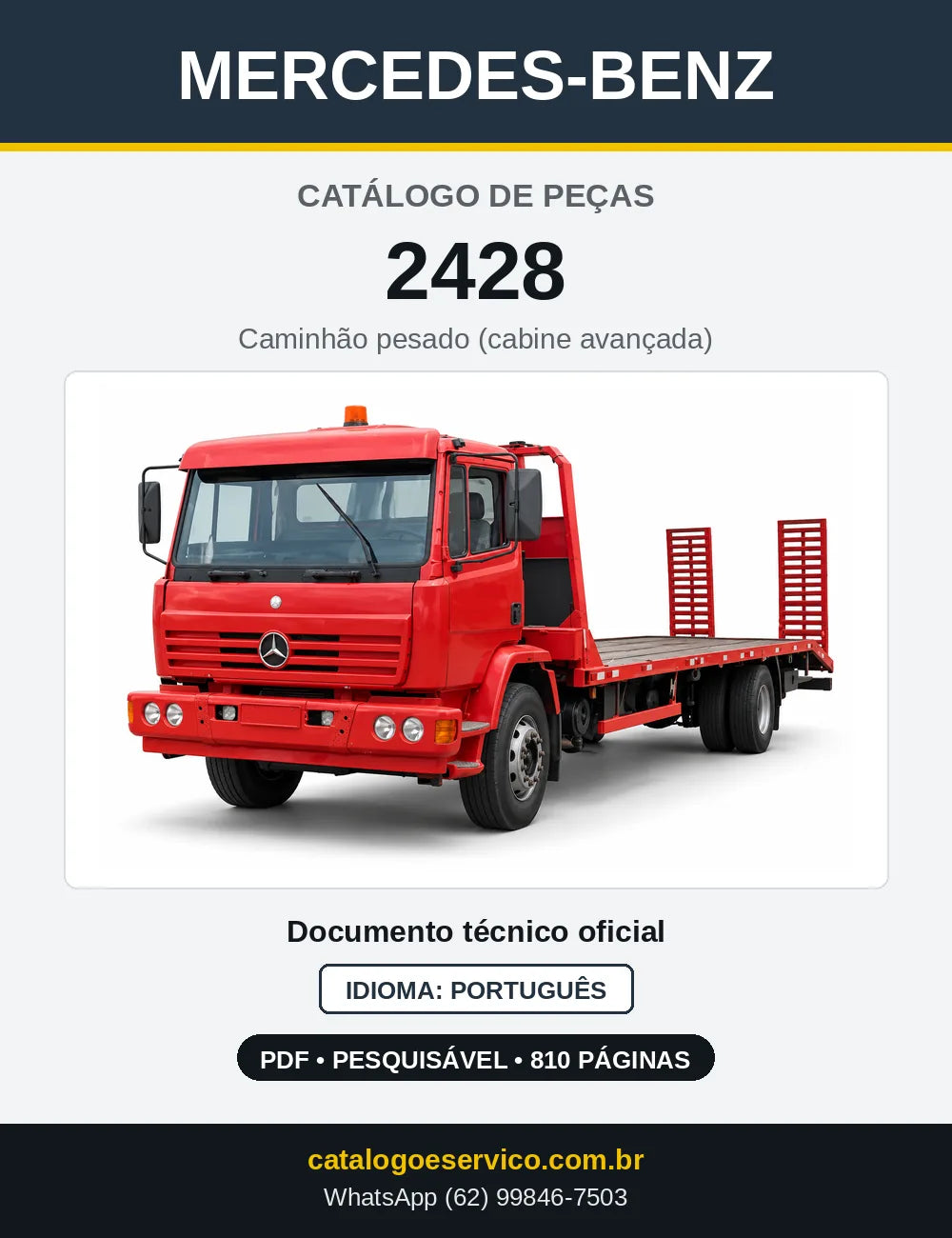 Capa do Catálogo de Peças Mercedes-Benz 2428