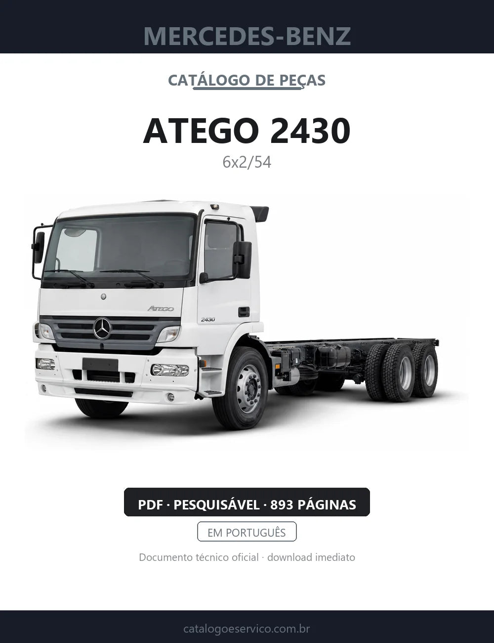 Catálogo de Peças Mercedes-Benz Atego 2430 — capa