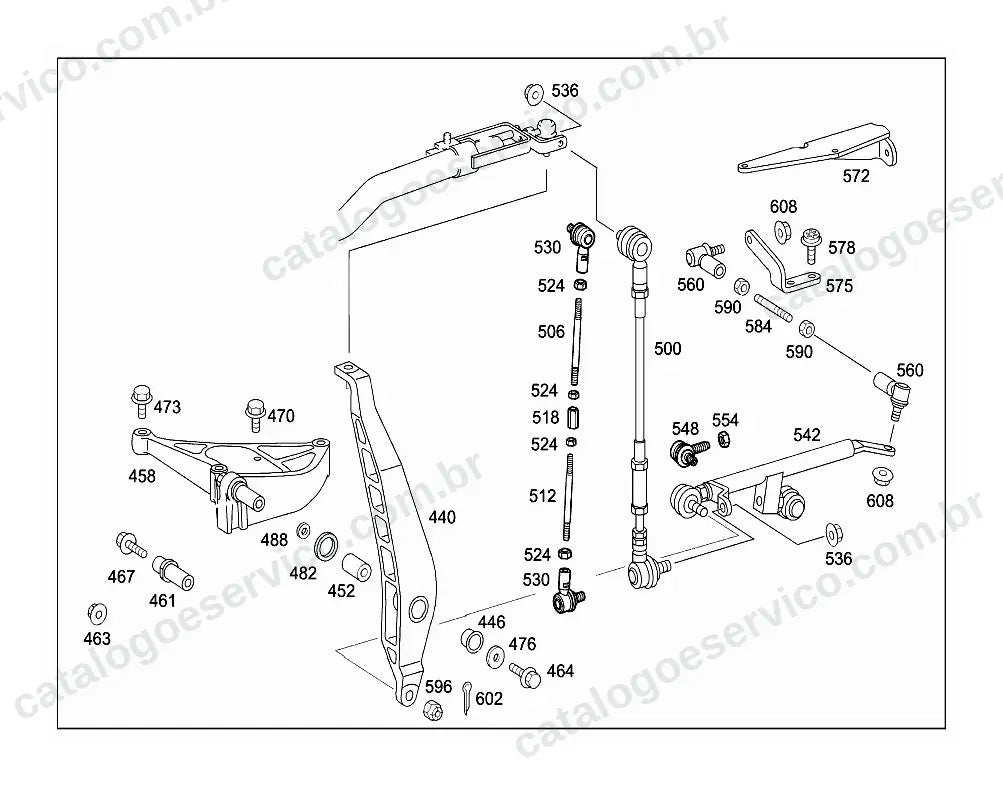 Vista explodida do Catálogo de Peças Mercedes-Benz Axor 2035 S (4)