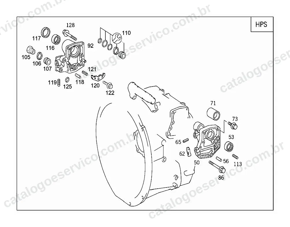 Vista explodida do Catálogo de Peças Mercedes-Benz Axor 2036 e 2041 LS (3)