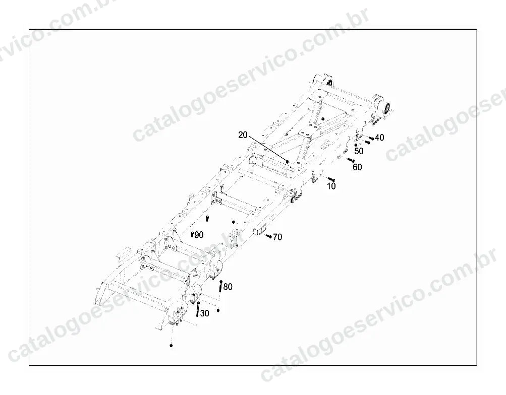 Vista explodida do Catálogo de Peças Mercedes-Benz Axor 48 HC 8x4/4 (versão de exportação) (4)