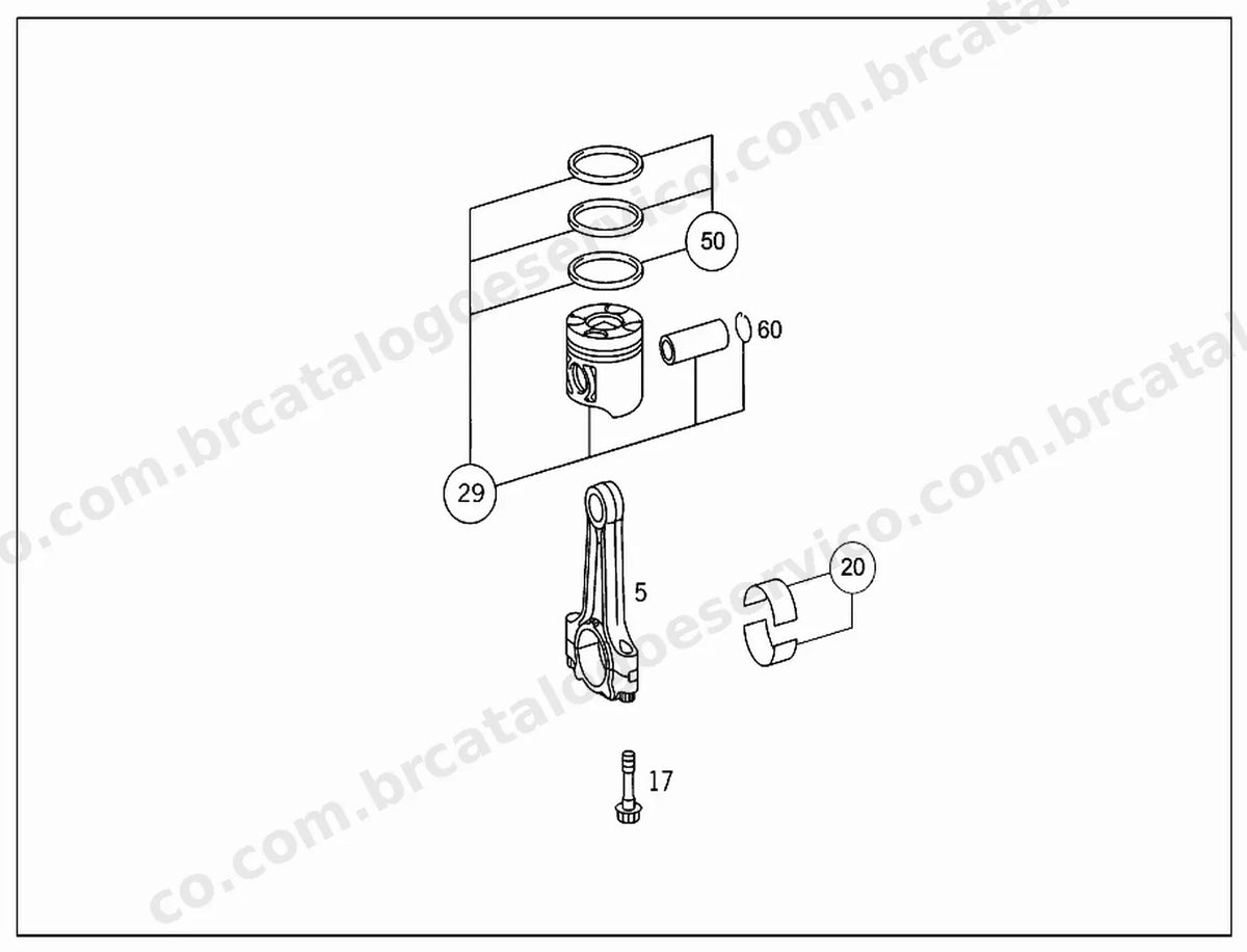Vista explodida 2 do Catálogo de Peças Mercedes-Benz Classe V W447