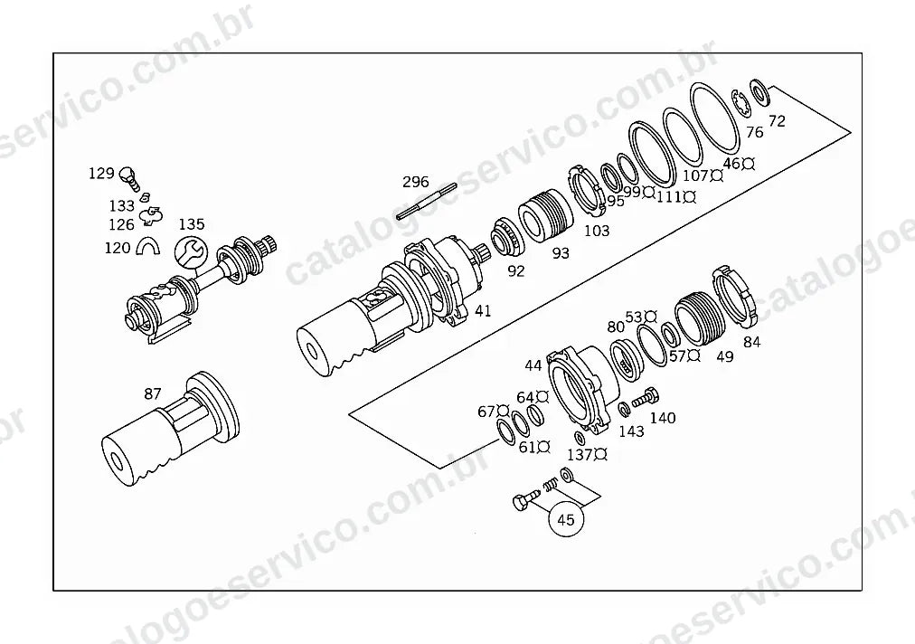 Vista explodida do Catálogo de Peças Mercedes-Benz L 1117 (versão EUA) (3)