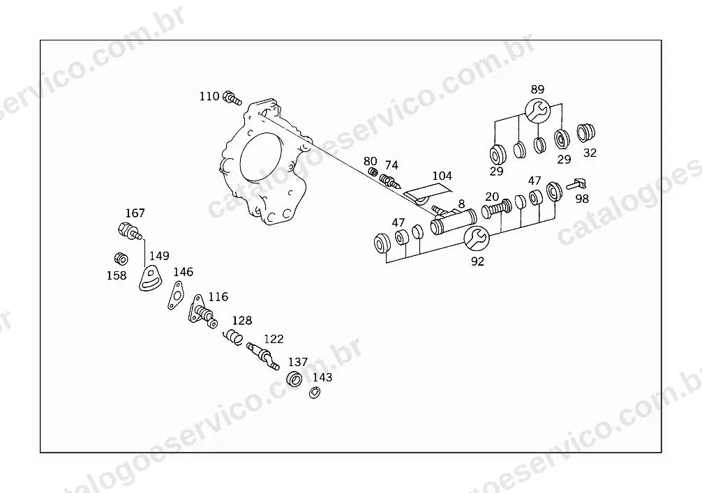 Vista explodida do Catálogo de Peças Mercedes-Benz L 1218 R (4)