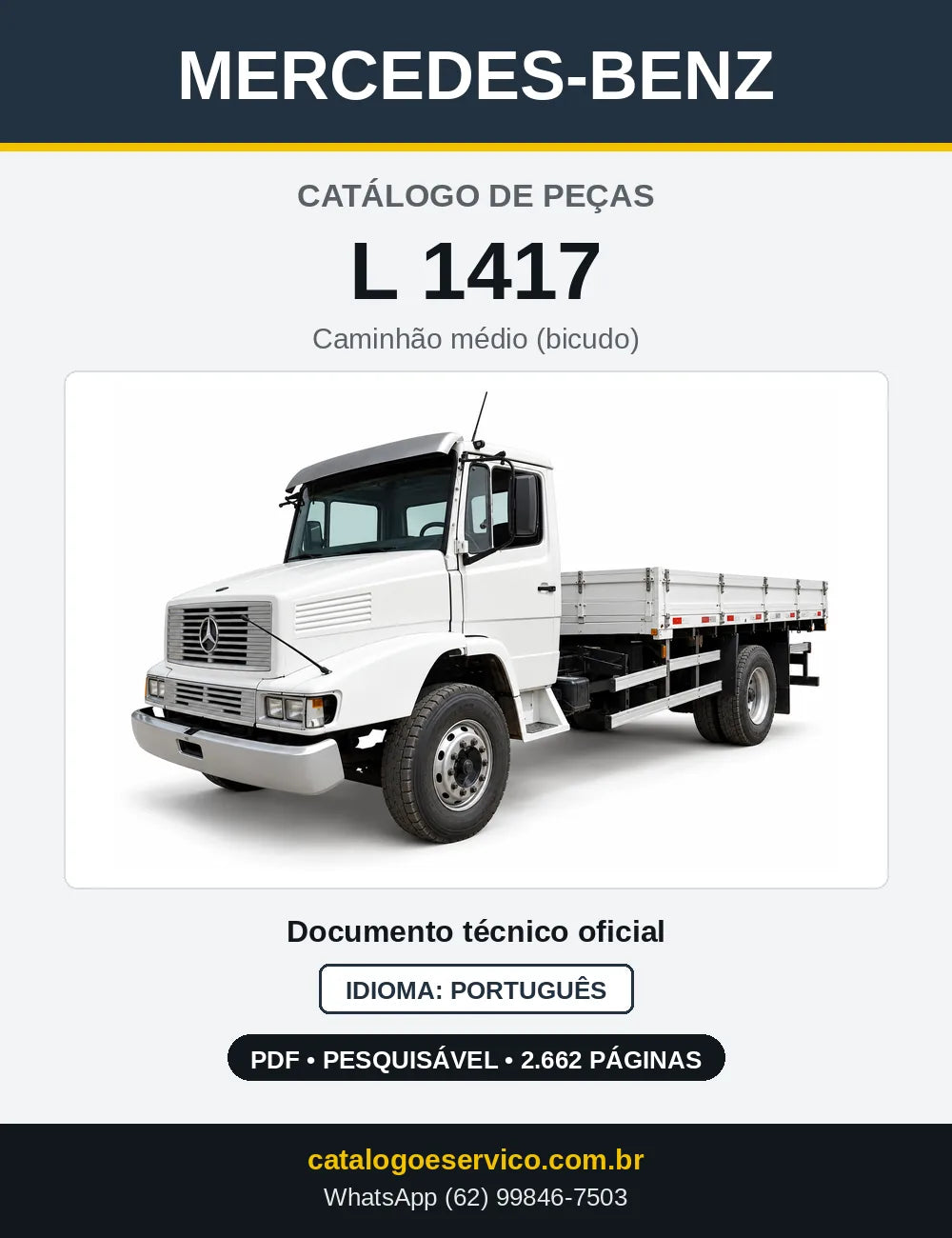 Capa do Catálogo de Peças Mercedes-Benz L 1417