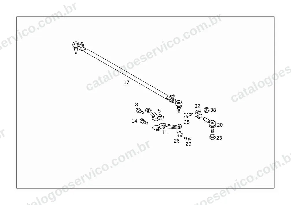 Vista explodida do Catálogo de Peças Mercedes-Benz L 710 D (4)
