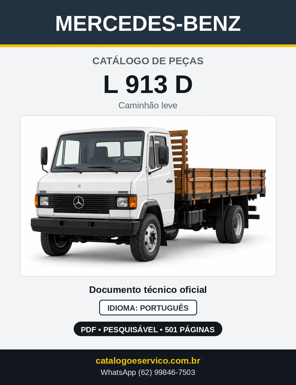Capa do Catálogo de Peças Mercedes-Benz L 913 D