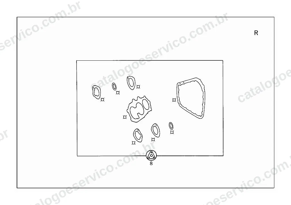 Vista explodida do Catálogo de Peças Mercedes-Benz LA 1215 (versão Argentina) (4)