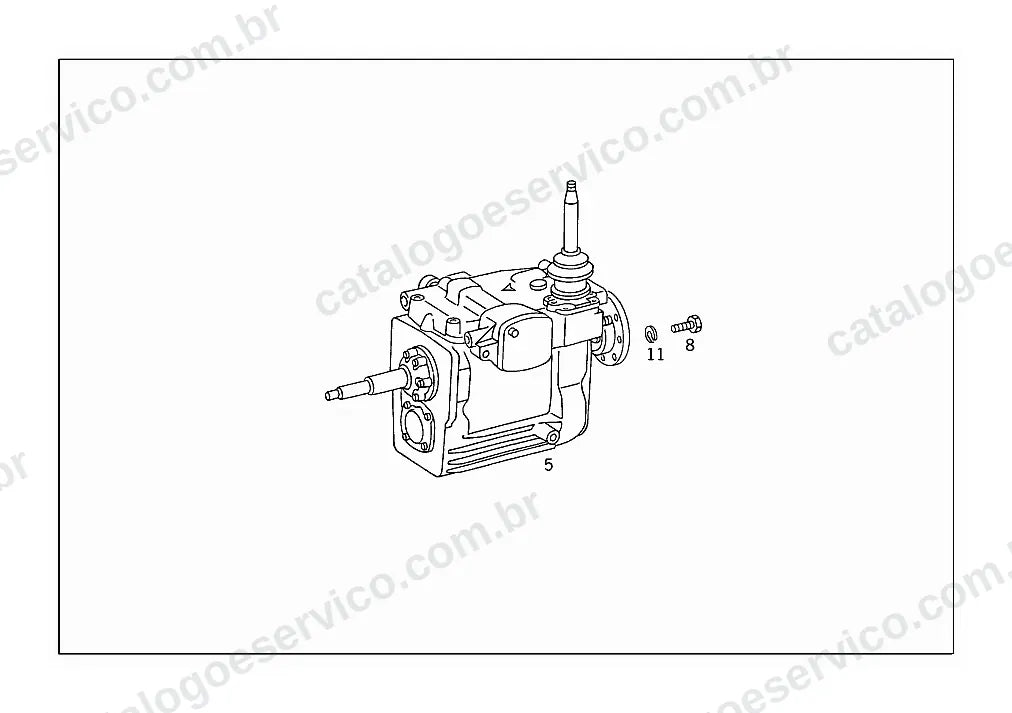 Vista explodida do Catálogo de Peças Mercedes-Benz LK 1114 (versão Argentina) (2)