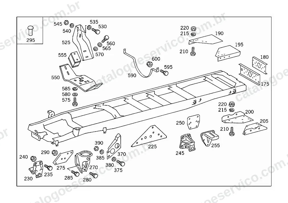 Vista explodida do Catálogo de Peças Mercedes-Benz LK 1514 (versão Argentina) (4)
