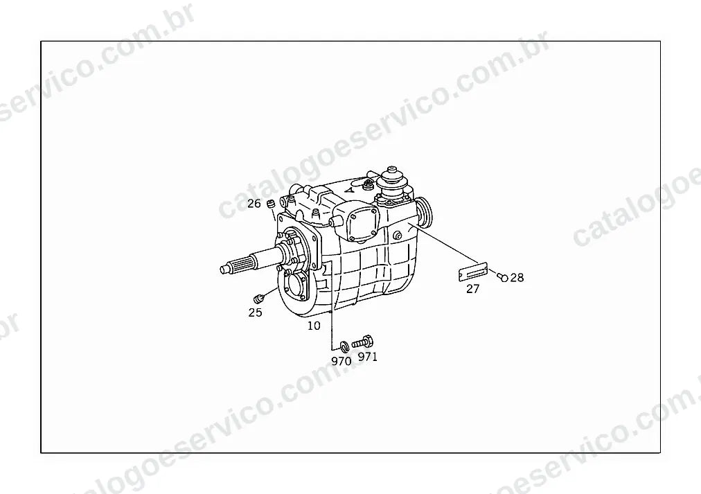 Vista explodida do Catálogo de Peças Mercedes-Benz LS 1114 (versão Argentina) (4)