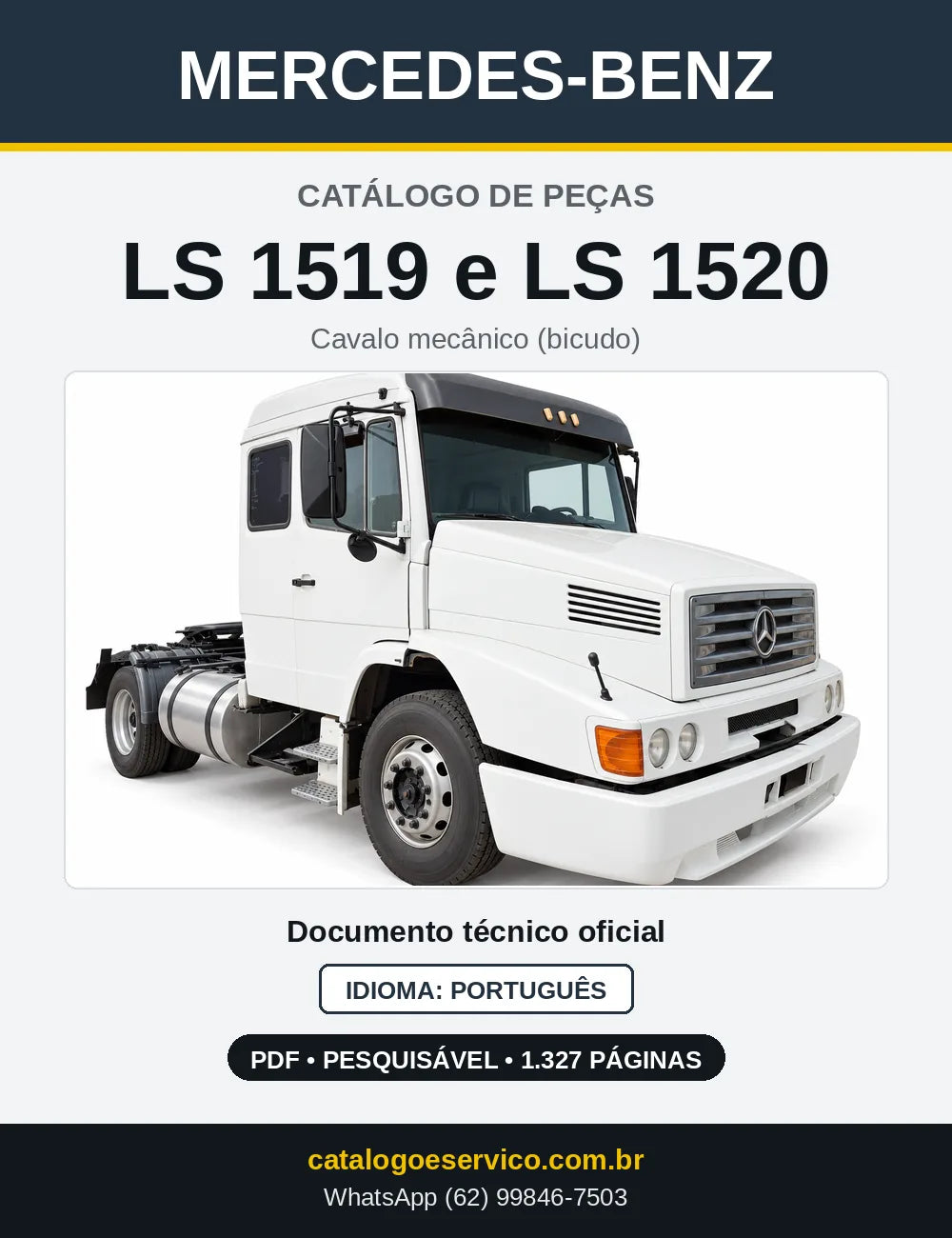 Capa do Catálogo de Peças Mercedes-Benz LS 1519 e LS 1520
