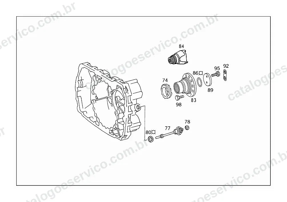 Vista explodida do Catálogo de Peças Mercedes-Benz LS 1632 (2)