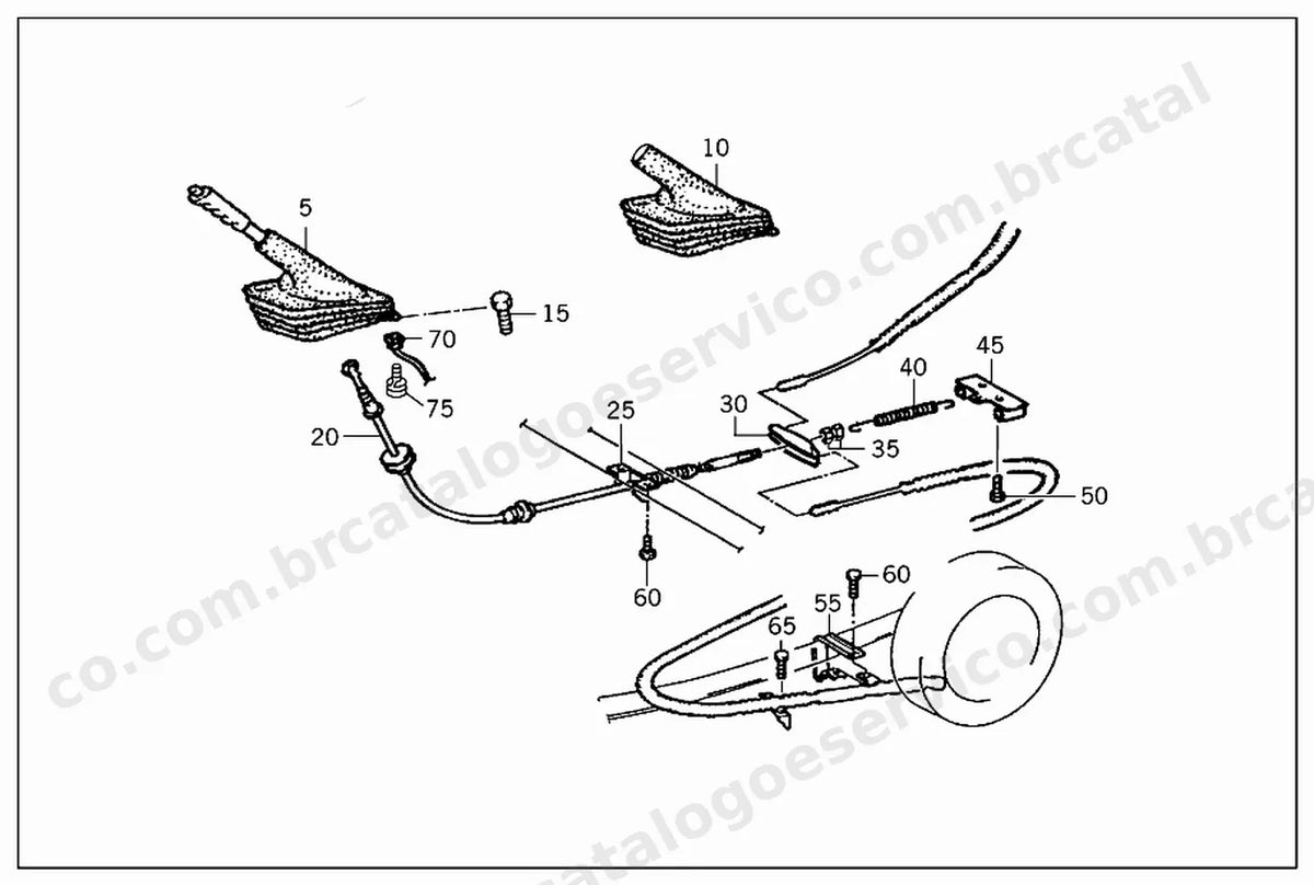 Vista explodida 4 do Catálogo de Peças Mercedes-Benz MB 100