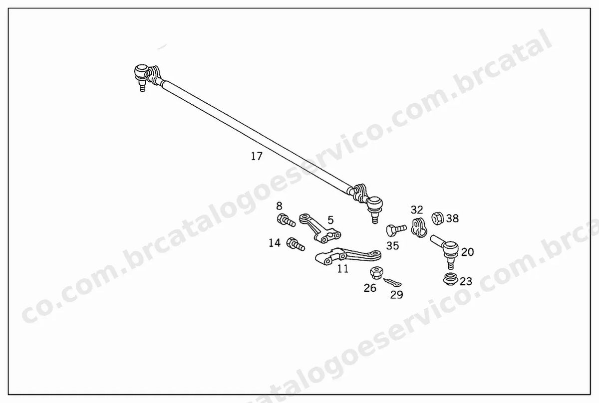 Vista explodida 1 do Catálogo de Peças Mercedes-Benz 914