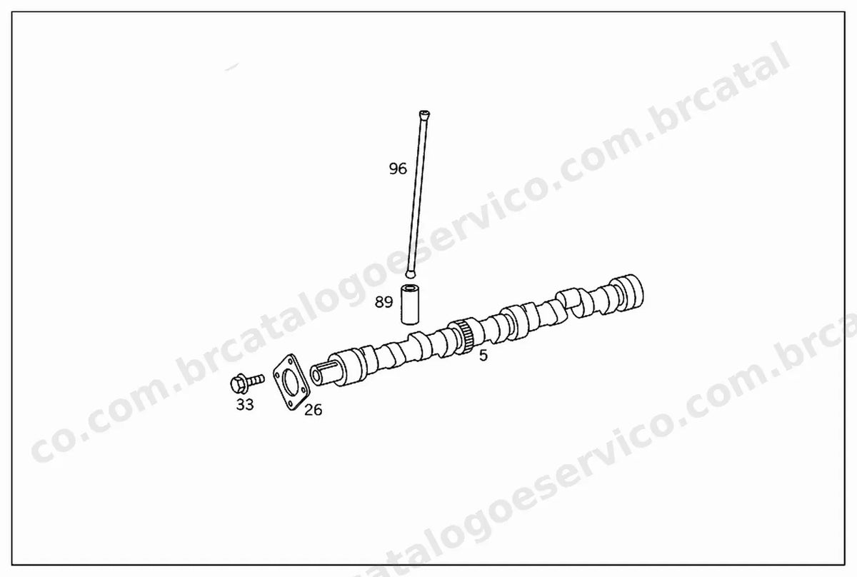 Vista explodida 2 do Catálogo de Peças Mercedes-Benz O 1017