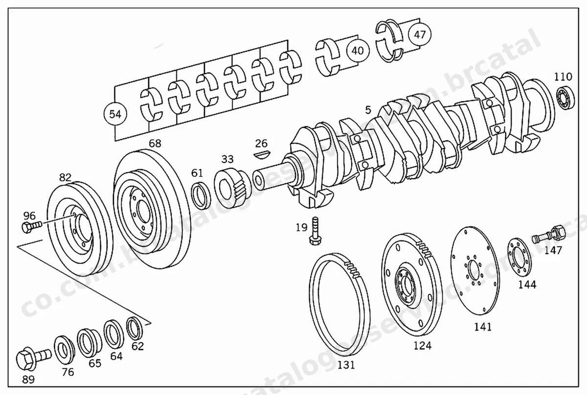 Vista explodida 3 do Catálogo de Peças Mercedes-Benz OH 1320