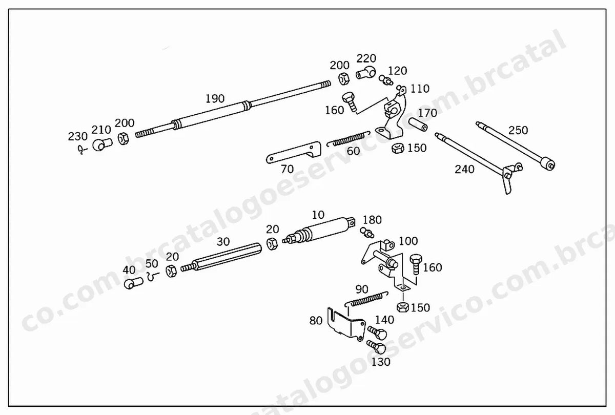 Vista explodida 4 do Catálogo de Peças Mercedes-Benz OH 1520