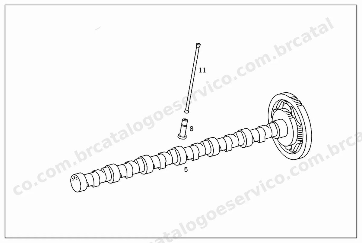 Vista explodida 3 do Catálogo de Peças Mercedes-Benz OH 1635 L e OH 1636 L