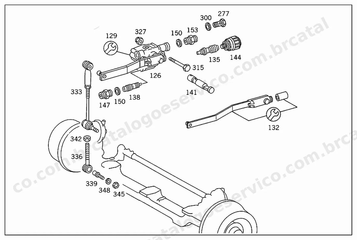 Vista explodida 3 do Catálogo de Peças Mercedes-Benz OHL 1420