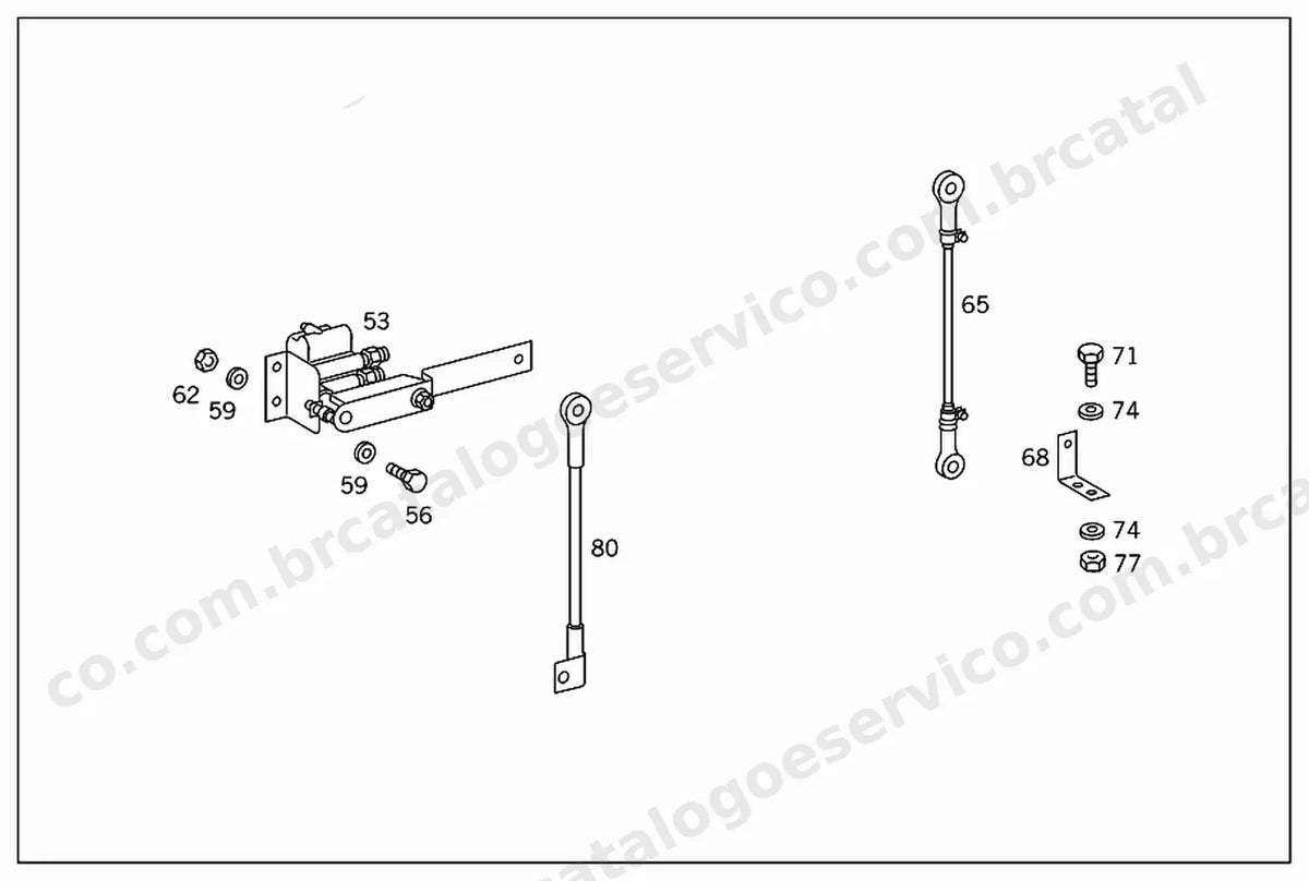 Vista explodida 4 do Catálogo de Peças Mercedes-Benz OMC 1425