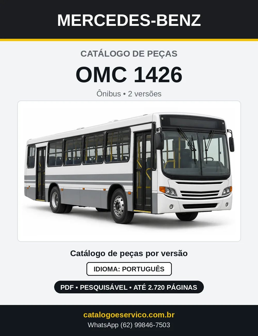 Capa do Catálogo de Peças Mercedes-Benz OMC 1426 em PDF