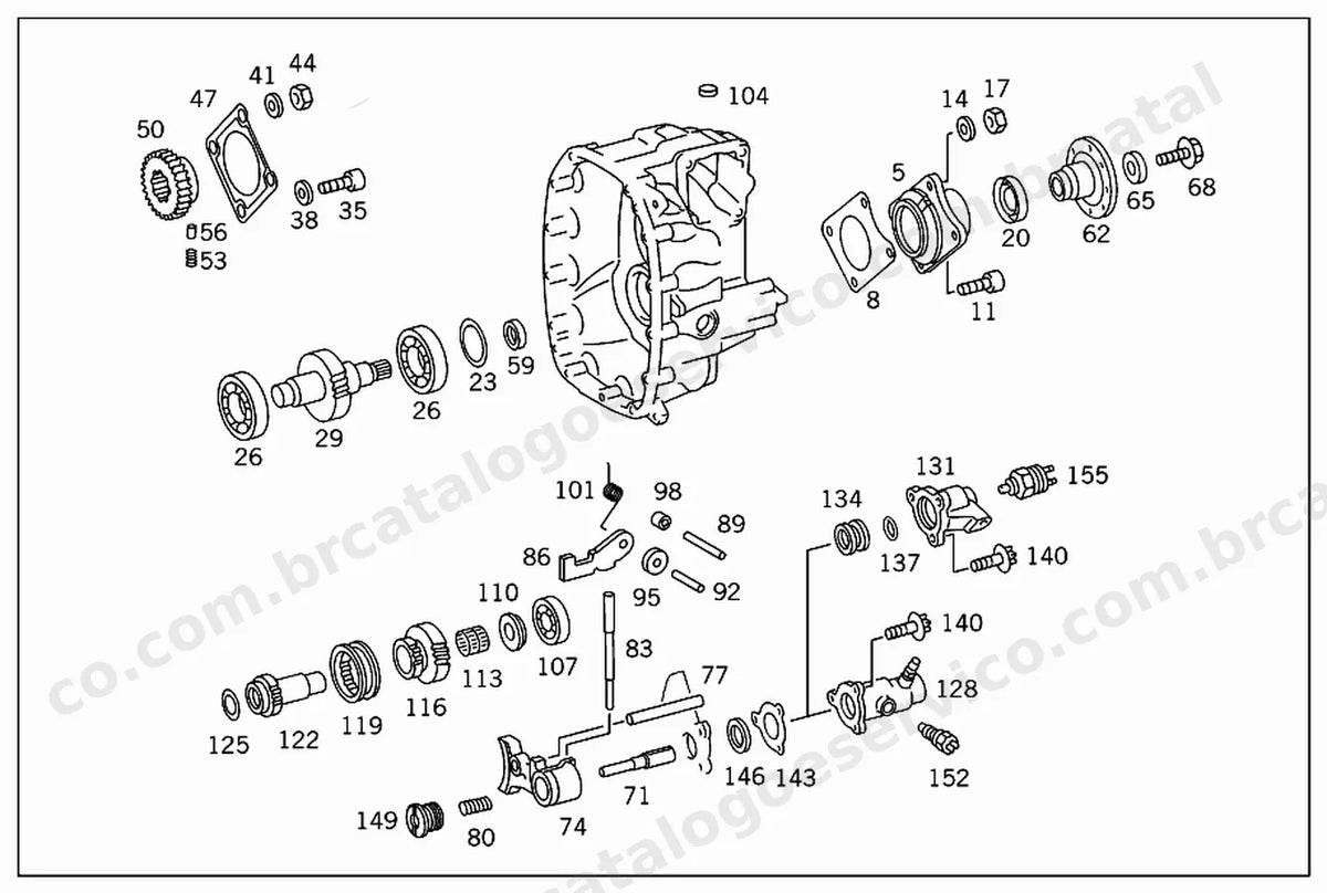 Vista explodida 4 do Catálogo de Peças Mercedes-Benz Sprinter 208 a 216 CDI (1ª geração)