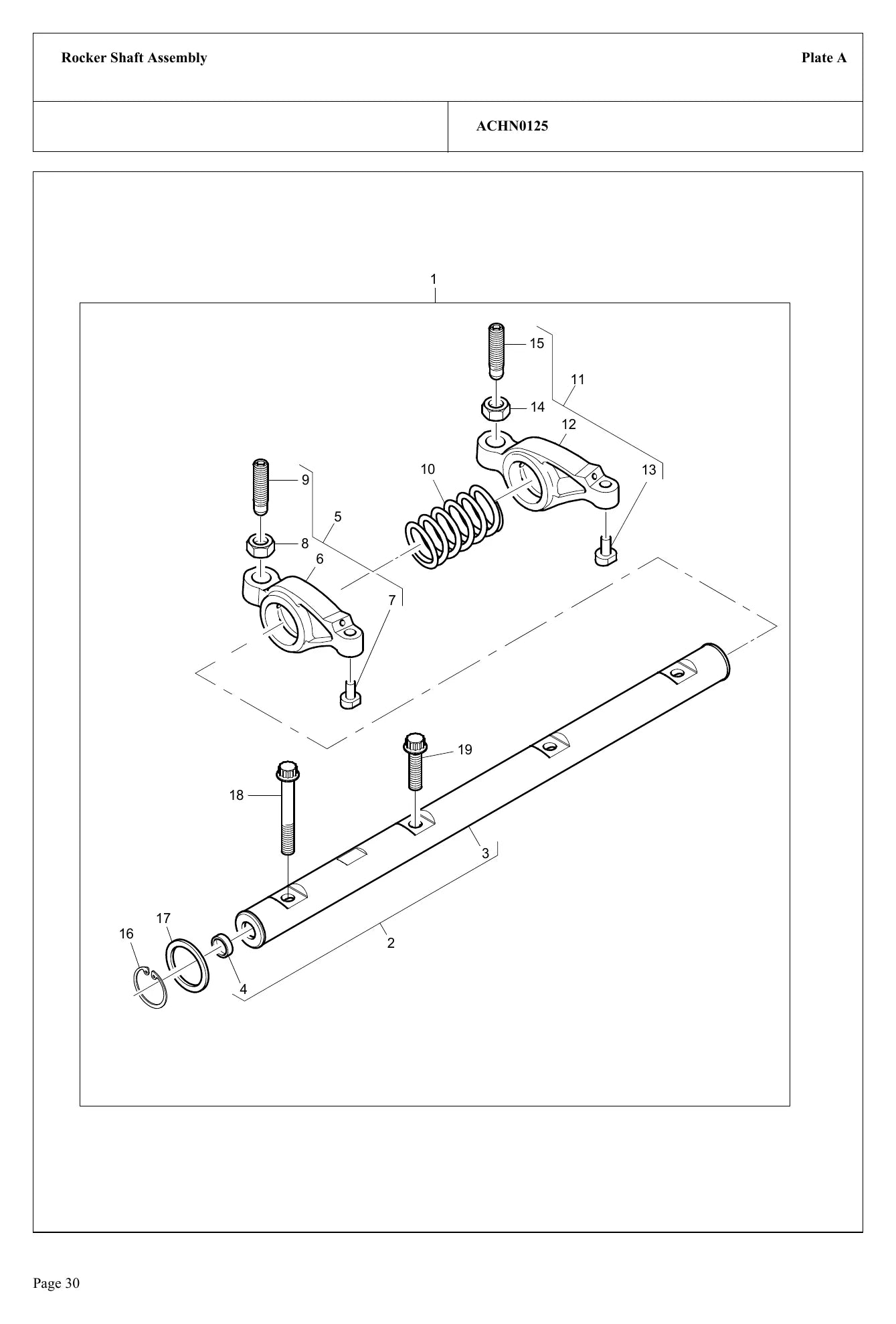 CATALOGO DE PEÇAS MOTOR 1104D 44T PERKINS — vista explodida (detalhe)