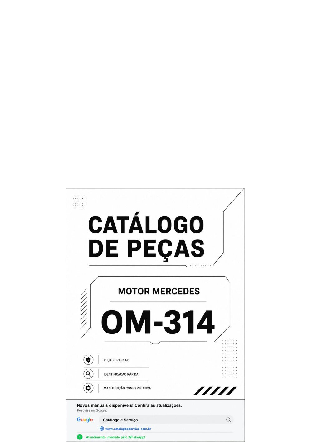 Catálogo de Peças Motor Mercedes-Benz OM-314