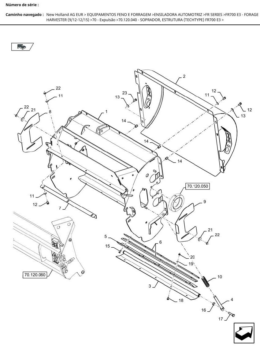 Catálogo de Peças New Holland FR700 — Colheitadeira de Forragem - página 2