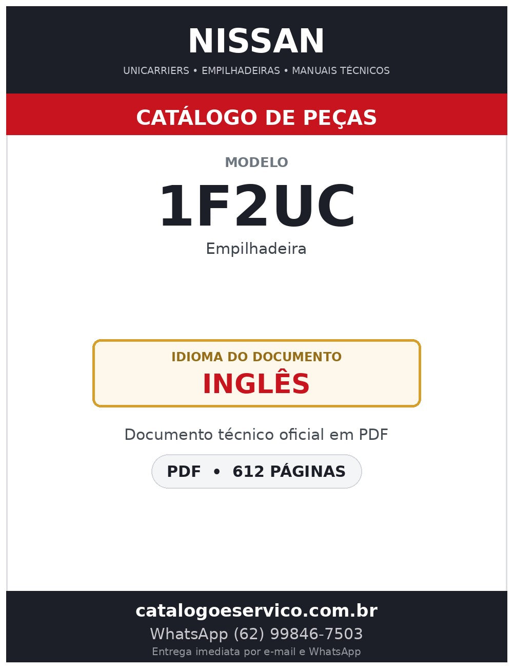 1F2UC - Catálogo de Peças Nissan