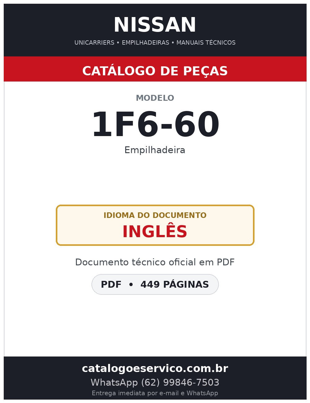1F6-60 - Catálogo de Peças Nissan